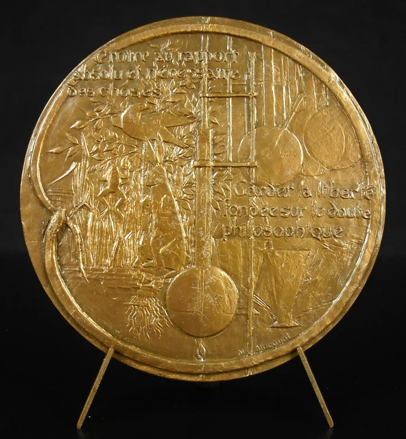 MED14335 - MEDAILLE PLAQUE Pr CLAUDE BERNARD ACADEMIE DE MEDECINE