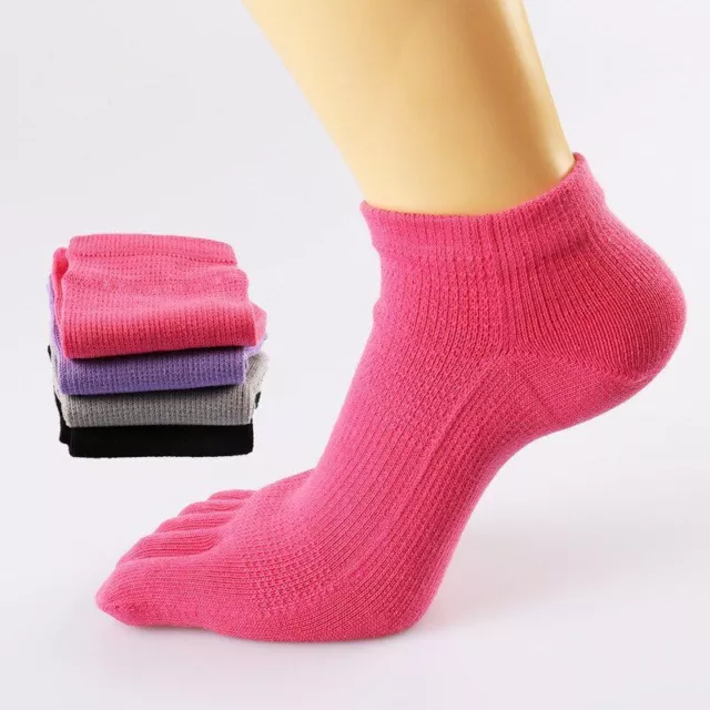 Five Finger Cotton Socks - Compression Ankle Sock Women Harajuku Socks 5pairs Se