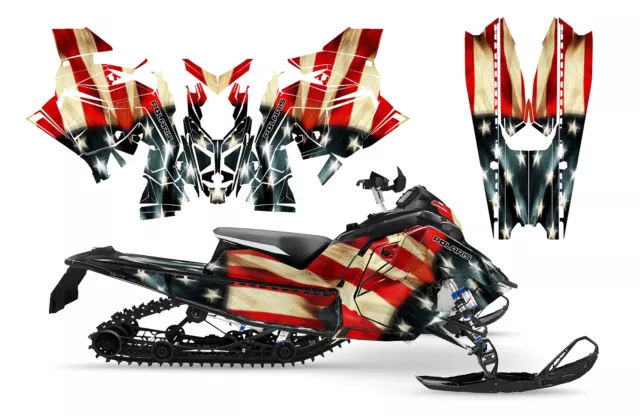 Polaris MATRYX INDY ASSAULT 2020-2022 graphics decal kit 24 mil Tattered Flag