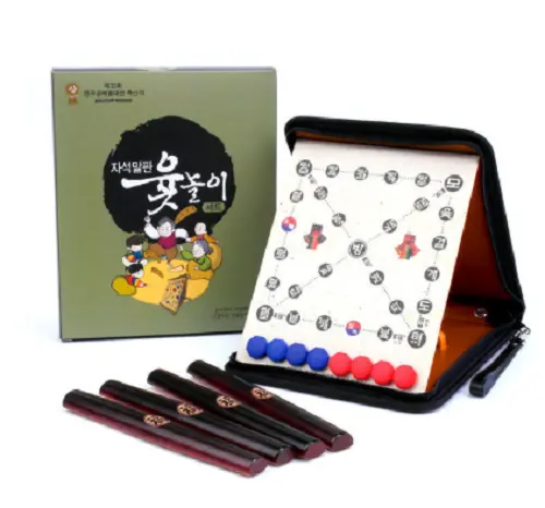 Yut Game Set Birch Tree Yut magnet malpan-Korean Family Board GAME Set/korea