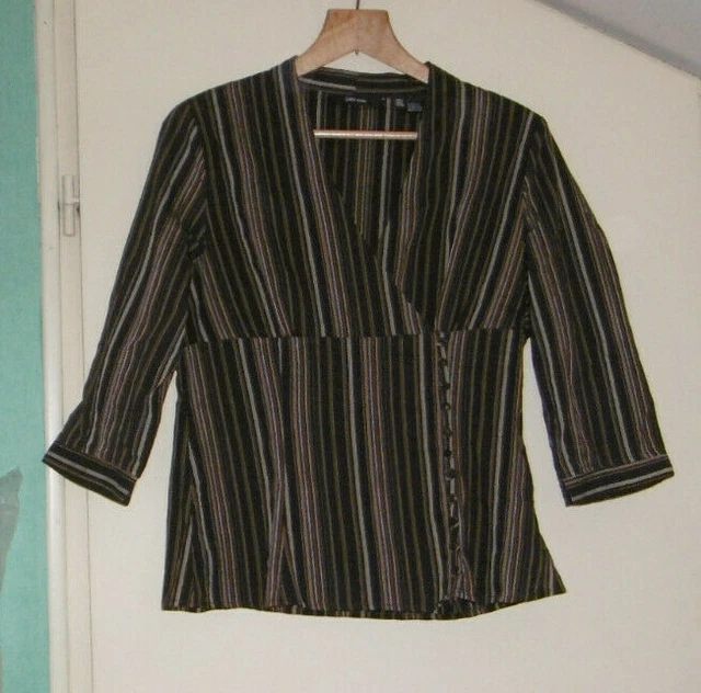 Haut Femme à Manches Courtes Coloré - Marque Lewinger - Taille 3 - Occasion Très Bon État