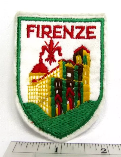 Vintage Firenze Florence Italy Jacket Patch Badge Italian Travel Souvenir