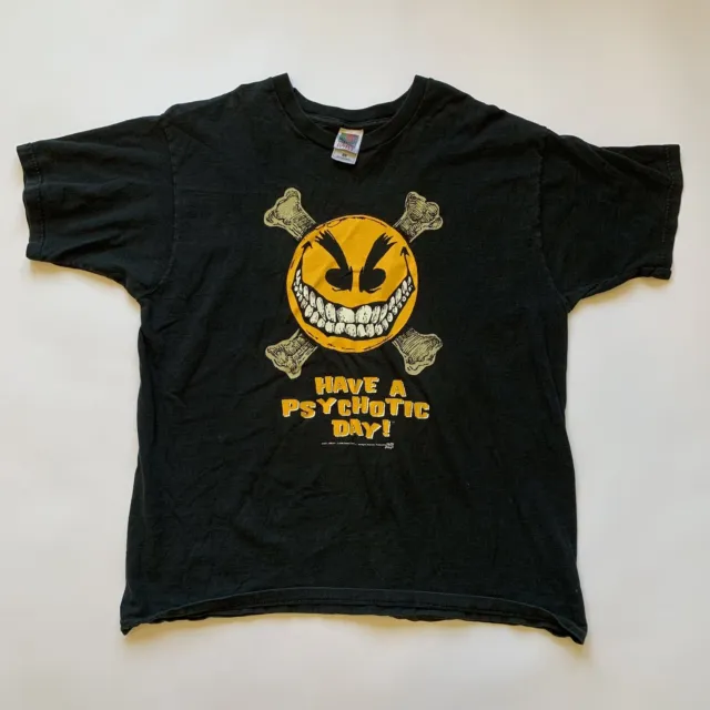 Vintage Chaos Comics Evil Ernie Smiley Have A Psychotic Day T-Shirt Men's XL