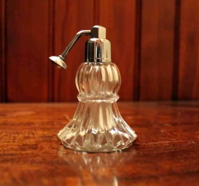 Ancien Vaporisateur De Parfum En Cristal Soufflé Sans Sa Poire