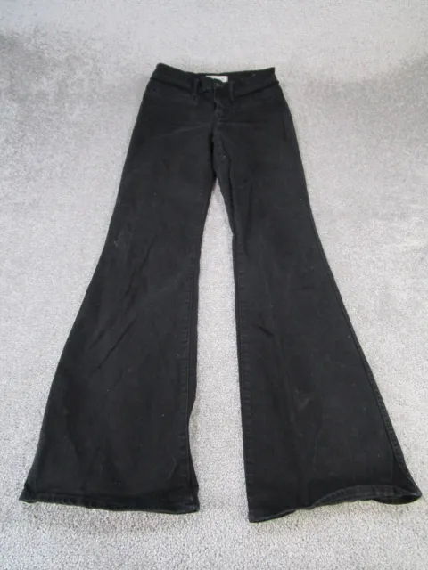 Madewell Jeans Womens 25 Flea Market Flare Black Denim Casual