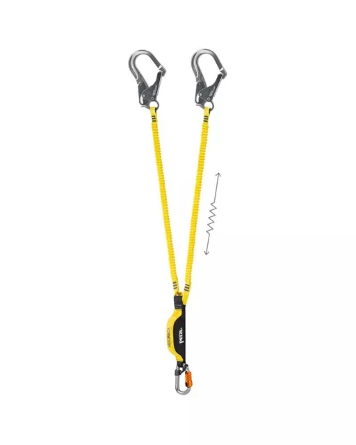 Petzl Absorbica-Y Schnur Doppel Mit Absorber Und Steckverbinder Mgo 150 CM (