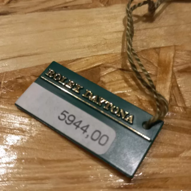 Rolex Daytona 116520 tag 1994 al 2003 cartellino prezzo originale genuine hang