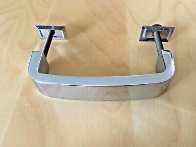 One Vintage Amerock Cabinet Drawer Chrome Polished Steel Handle Pull Heavy