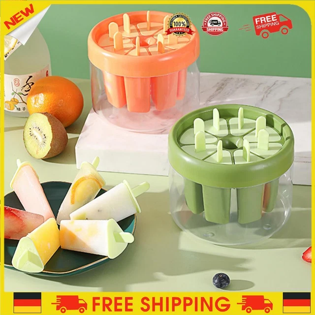 ❥ Caja de hielo de plástico a prueba de polvo hágalo usted mismo jugo máquina de hielo molde inodoro para gadge de cocina