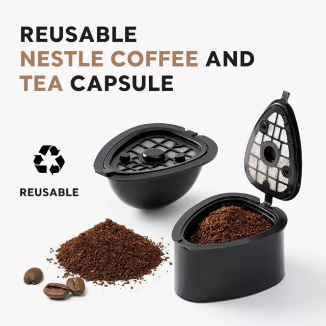 Capsule de Café 2 en 1 pour Machine NESTLE  9662.62, Filtre Rechargeable,3769