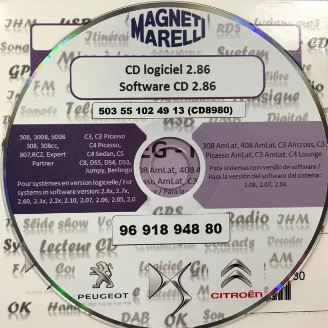 Mise à Jour Firmware Système Multimédia Peugeot - Citroen V.2.86 Sur CD