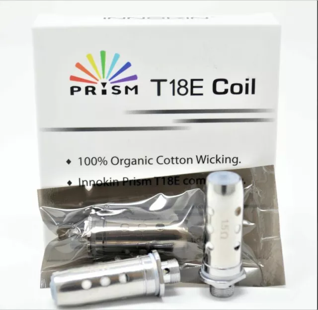 Innokin T18E Coils T22E Replacement Prism Endura Coil Heads 1.5ohm(pk5)-GENUINE 3