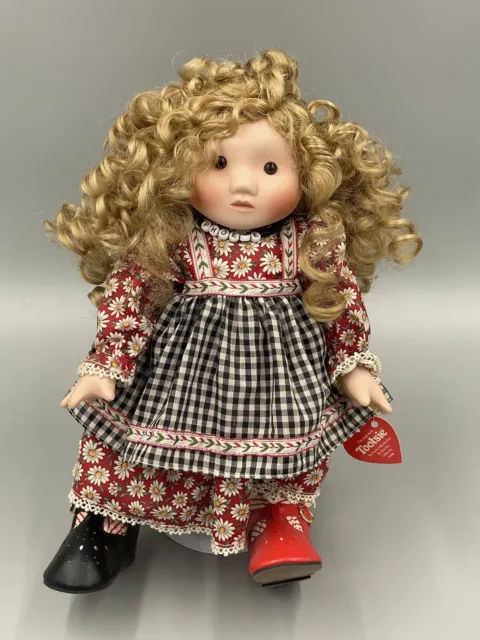 VTG 1996 Tootsie Collection Phoebe 15” Rose Tree Gallery Curly Blonde Hair Doll