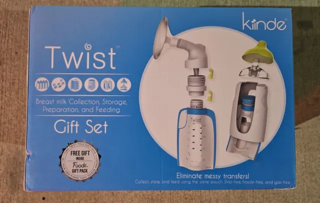NEW SEALED Kinde Twist Breastfeeding Gift Set w/ Kozii, Pouches, Bottles & More