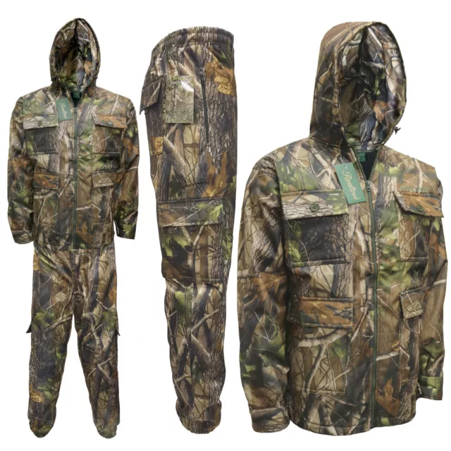 Men's Jungle Waterproof Suit Jacket Hunting Fishing Coat Realtree Shooting M-6XL