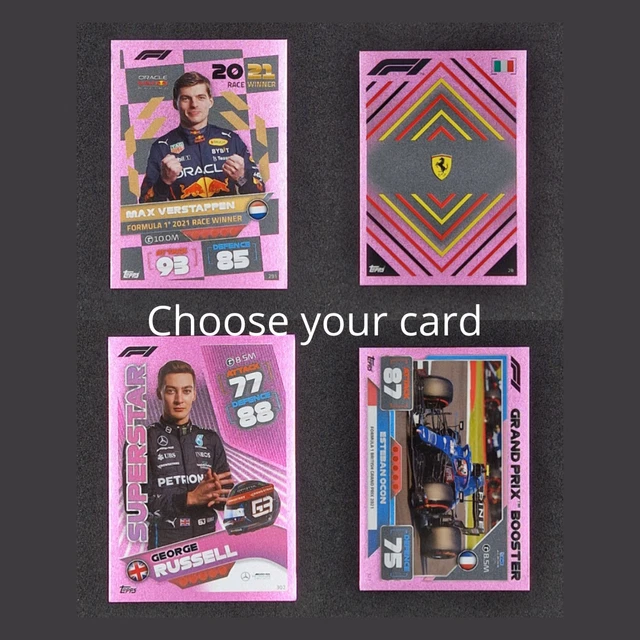 Lot Complet De 7 Cartes Topps Turbo Attax F1 2024 100 Club ROSE - RARE, édition UK, Lando Norris McLaren