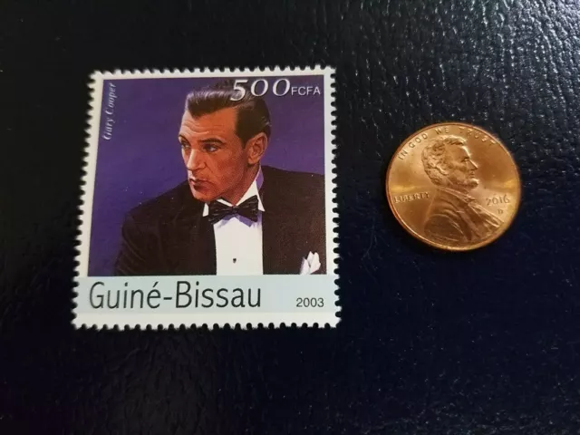GARY COOPER ACTOR Movie Performer 2003 Guine-Bissau Perforated Stamp $4 ...