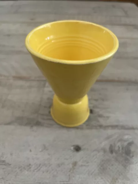 Vintage Harlequin FIESTA-WARE Egg Cup Homer Laughlin Yellow 4”