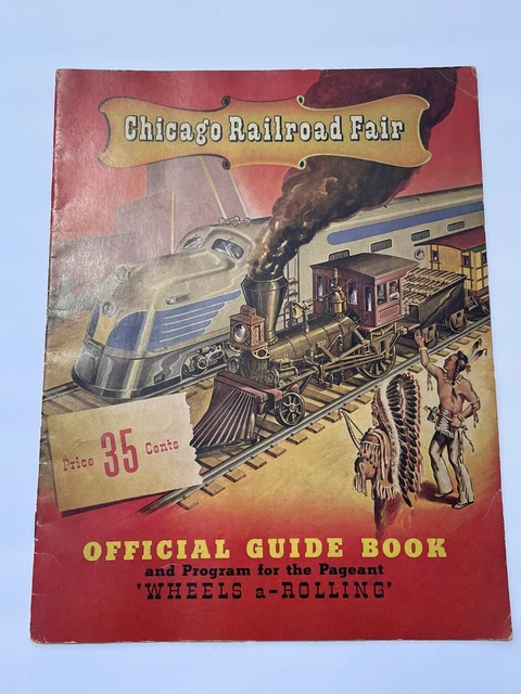 Vintage 1948 Chicago Railroad Fair Official Guide Book