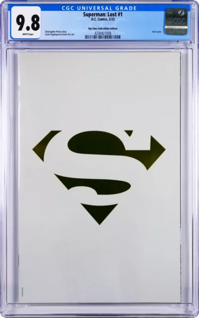 Superman Lost #1 - CGC 9.8 - Big Time Collectibles BTC Gold Spot Foil!