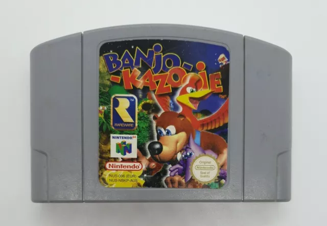 Nintendo 64 Banjo-kazooie Cartridge With Free Fast Shipping 