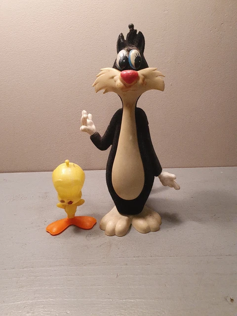 Figurine Titi Et Grosminet Avec Serviette – Démons Et Merveilles, Résine