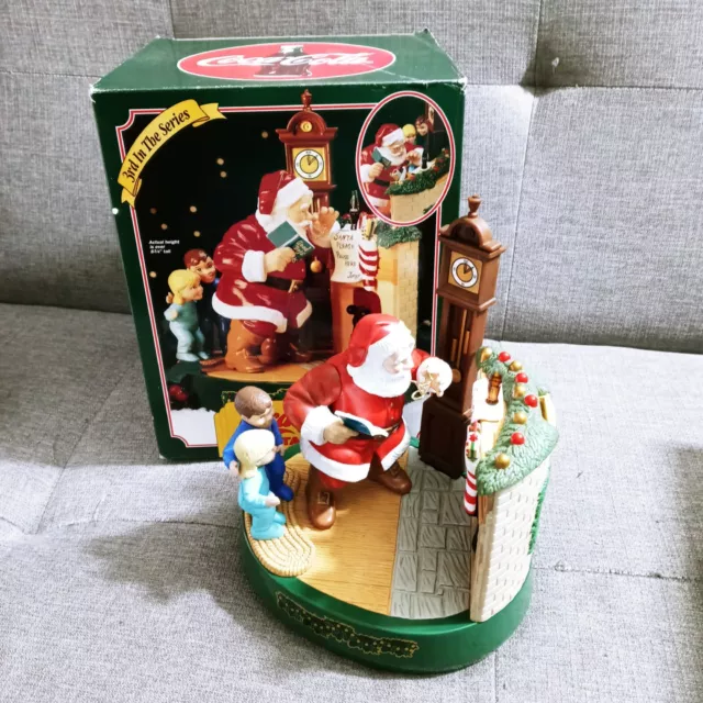 Vtg Ertle Coca Cola Santa Claus Mechanical Coin Bank (3rd in The Series) 1995