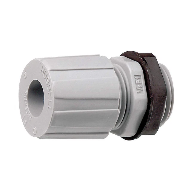 HUBBELL WIRING DEVICE-KELLEMS HJ1001G Connector,Nylon