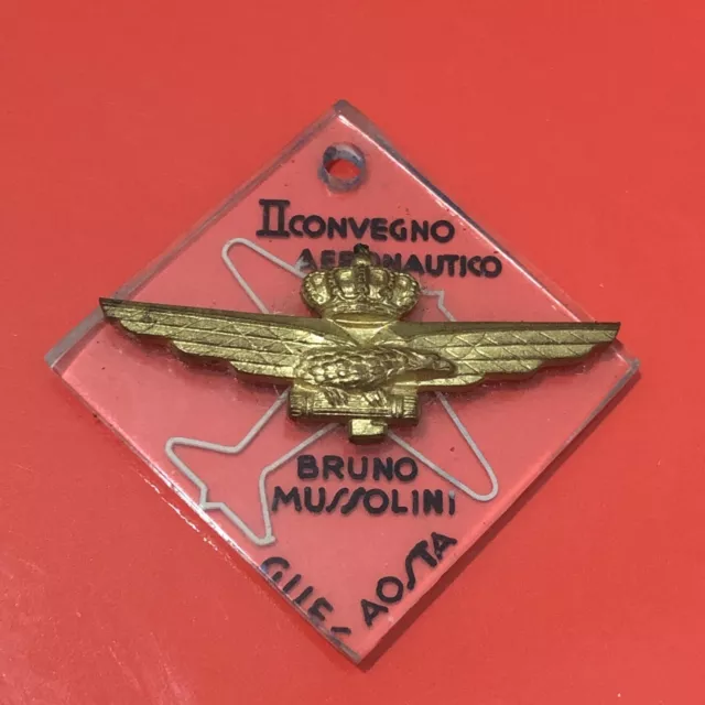 Decorazione G.u.f. Aosta- Ii Convegno Aeronautico- Ventennio