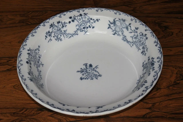 Grand Plat Rond et Creux Sarreguemines Service Bertha French Antique