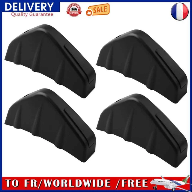 4pcs/set Universal Screw Installation Car Rear Diffuser Add-Ons (Black)