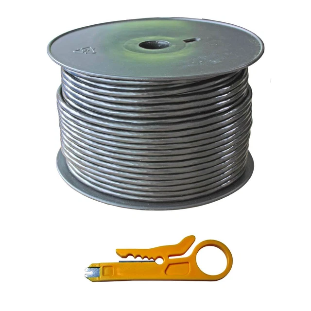100m Cat 6 U OUTDOOR Verlegekabel Netzwerk Kabel LAN Anlegewerk außen innen Cat6