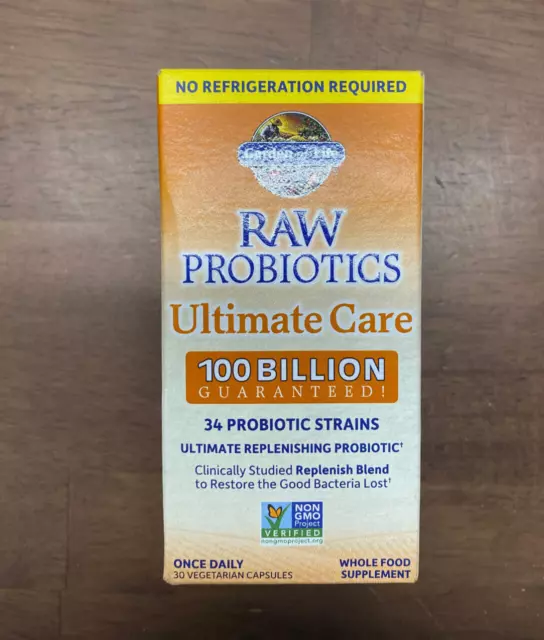 Garden of Life RAW Probiotics Ultimate Care Shelf Stable - 30 Caps - EXP 12/23