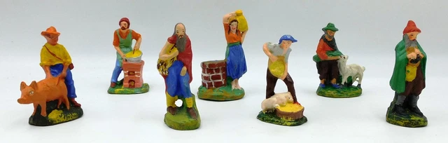 Lot De Figurines Anciennes Starlux - Animaux En Plastique - Échelle 1:32 (60mm) - Italie