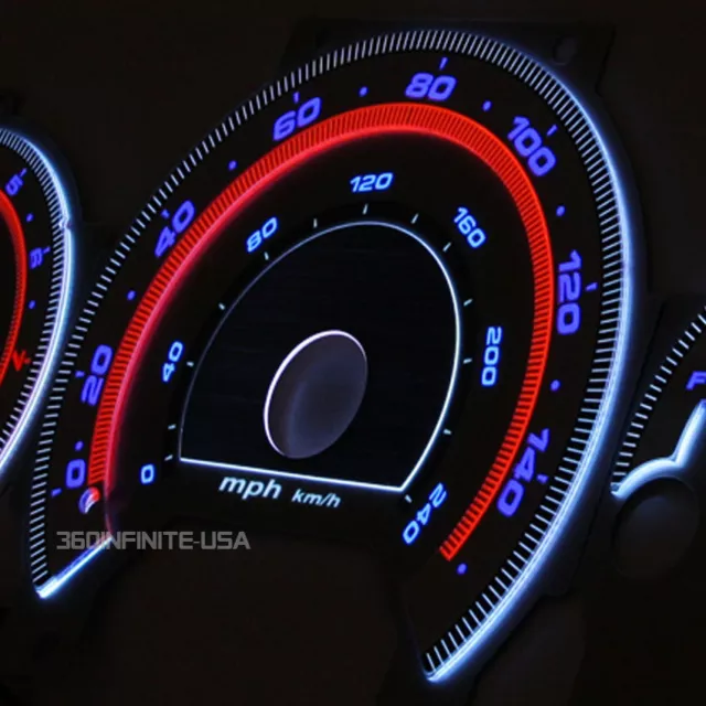 Ac Autotechnic S7 GAUGES Speed Cluster gauge Overlay for ACCORD Auto/Manual