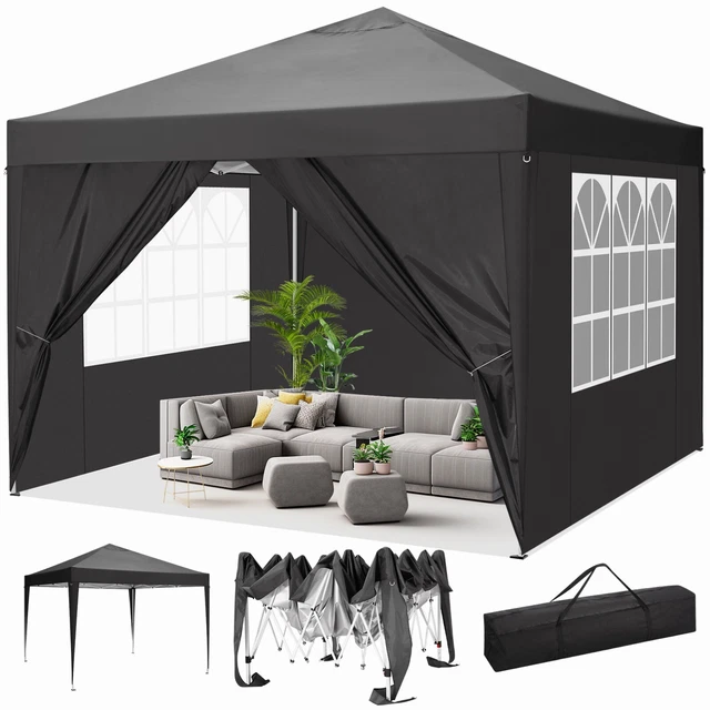3x3/6M Partyzelt Pavillon Faltpavillon Wasserdicht Pavillon Popup Gartenpavillon