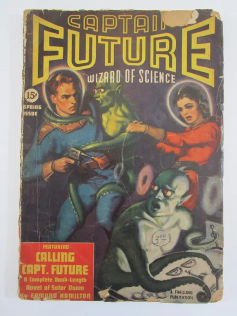CAPTAIN FUTURE Vol. 1 #2, Spring 1940 VG  Great Cover Art! 2nd Issue!!!