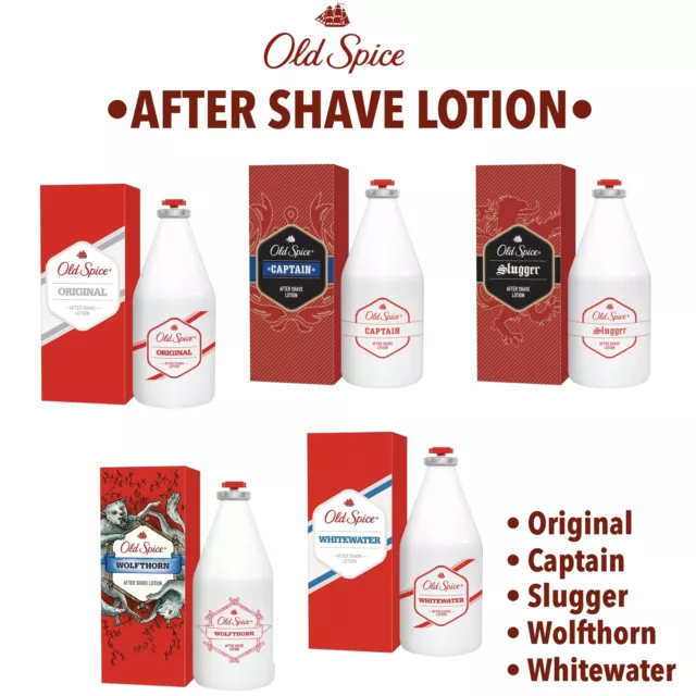 Old Spice After Shave Auswahl Original Captain Slugger Wolfthorn Whitewater