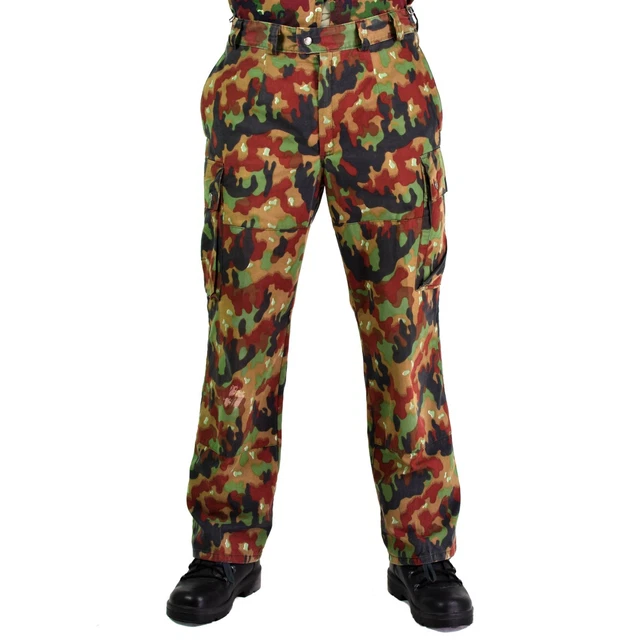 Pantalon Militaire Suisse Camouflage Alpenflage - Taille 58 - Occasion Fonctionnel