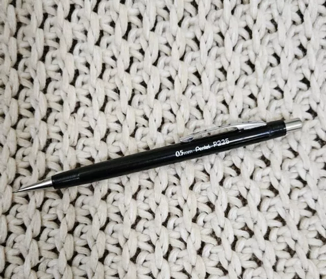 Vintage Pentel P225 Black 0.5mm Mechanical Pencil