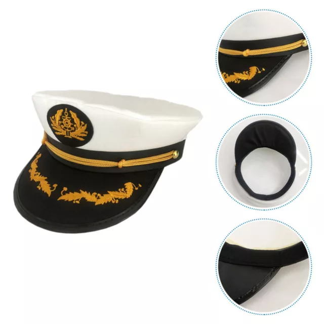 SAILOR SHIP CAP Cosplay Hat Boat Captain Hats for Men Boating £8.15 ...
