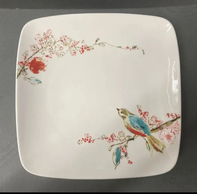 Lenox Bone China Simply Fine CHIRP 8.5" Square Accent Salad Plate