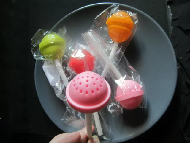 infuseur  thé silicone,boule à thé forme sucette bonbon !boule à thé lollipops !