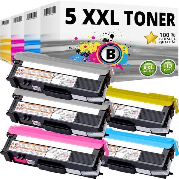 Toner Kompatibel Brother TN-325 - 4er Set Schwarz Cyan Magenta Gelb