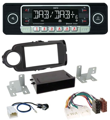 VDO USB DAB Bluetooth mp3 AUTORADIO PER TOYOTA YARIS 11-14 Nero 