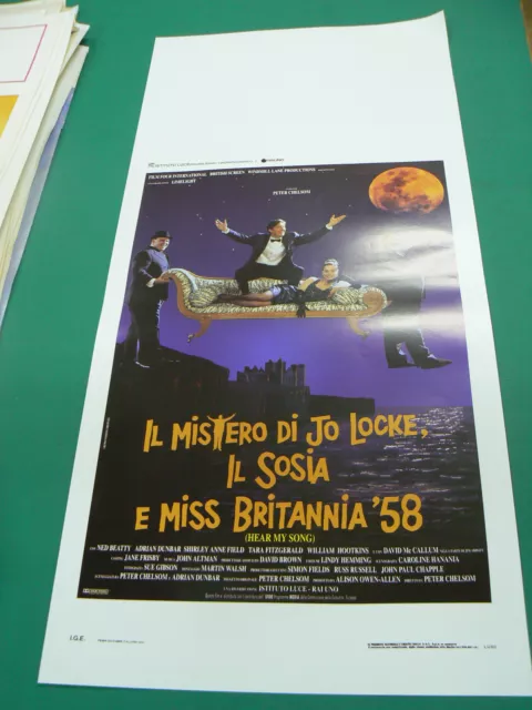 LOCANDINA manifesto IL MISTERO DI JO LOCKE, IL SOSIA E MISS BRITANNIA '58 1991