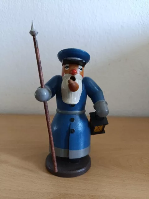 Räuchermännchen Nachtwächter 13 cm Sammlung Erzgebirge Räuchermann Raachermannel