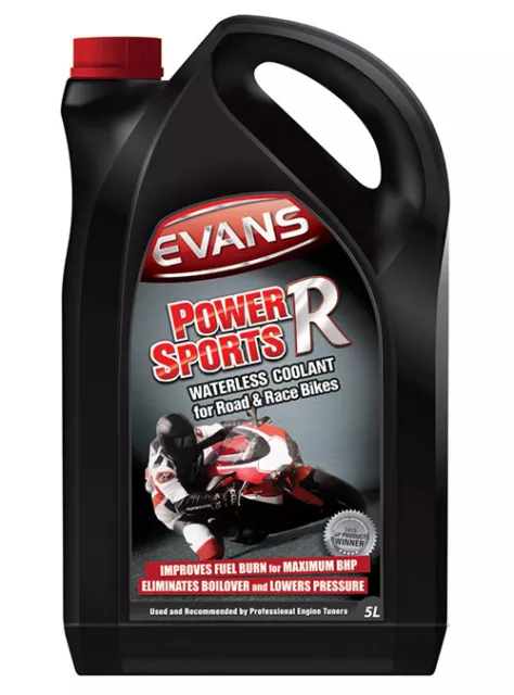 Evans Waterless Engine Coolant - Power Sports-R - 5Ltr - Road & Sports Bikes