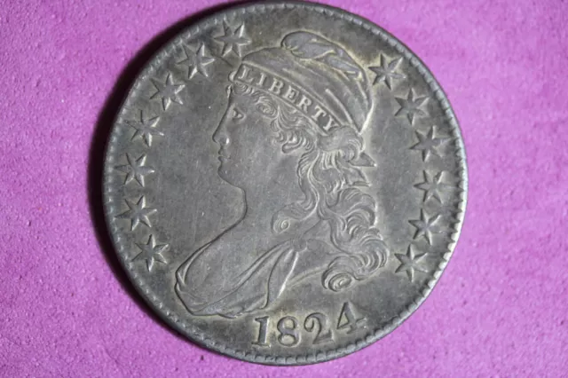 ESTATE FIND 1824 - Capped Bust Half Dollar!!  #K41446