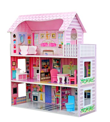 Grande CASA delle BAMBOLE XXL casa da sogno Set in legno con illuminazione a LED per ragazze 